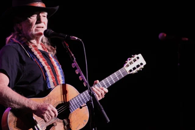 Willie Nelson — live concert photography at Murat Theatre at Old National Centre by Adam Yale