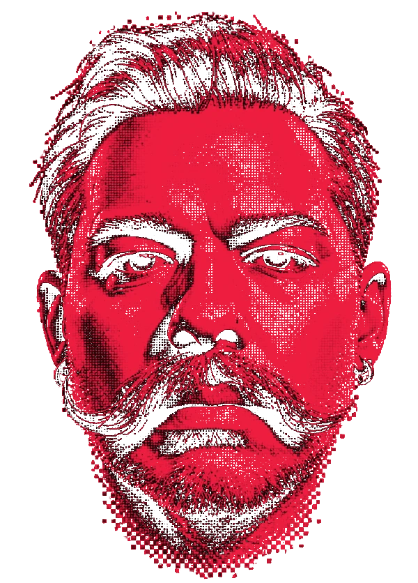 Pixel portrait of Adam Yale